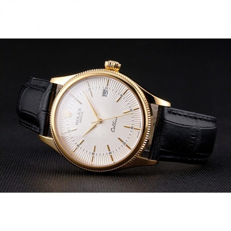 Superclone Rolex Cellini White Dial REP016791 Close-Up Focus