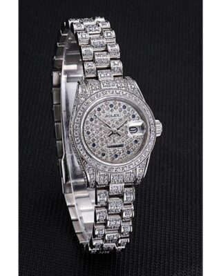 Superclone Rolex Datejust Silver Dial 622022 Angle Detail