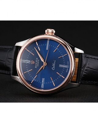 Replica Rolex Cellini Blue Dial 622841 Close-Up Focus
