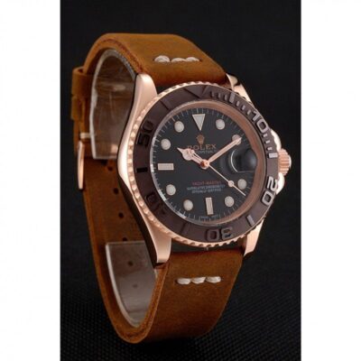 Replica Rolex Yacht-Master Black Dial 1453860 Perspective View