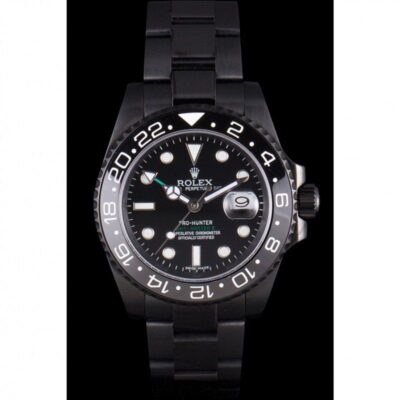 Replica Rolex GMT-Master II Black Dial REP016829 Perspective View