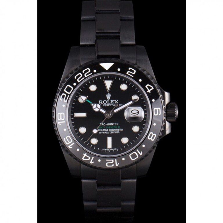 Replica Rolex GMT-Master II Black Dial REP016829 Perspective View