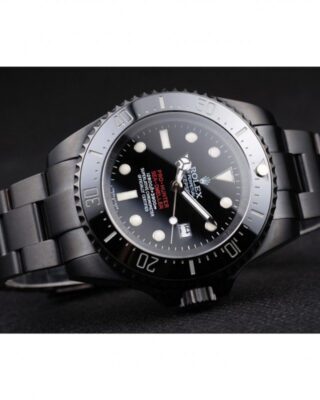 Superclone Rolex Deepsea Black Dial REP016819 Close-Up Focus