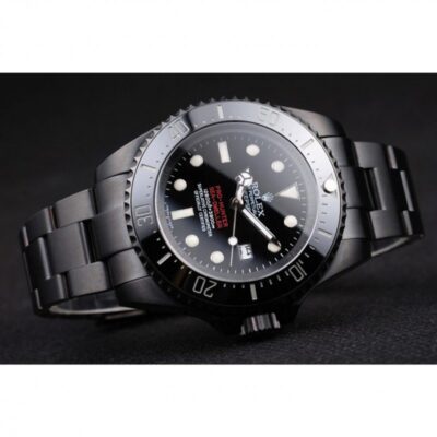 Superclone Rolex Deepsea Black Dial REP016819 Close-Up Focus