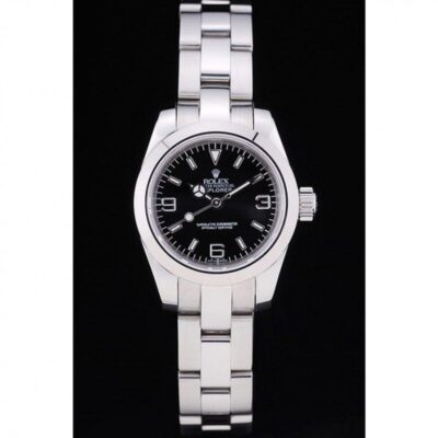 Superclone Rolex Explorer Black Dial SLR157 Perspective View