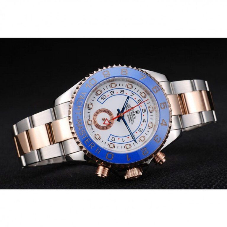 Replica Rolex Yacht-Master White Dial REP016833 Angle Detail