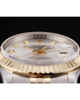 Superclone Rolex Datejust White Dial SRL10 Alternate Angle