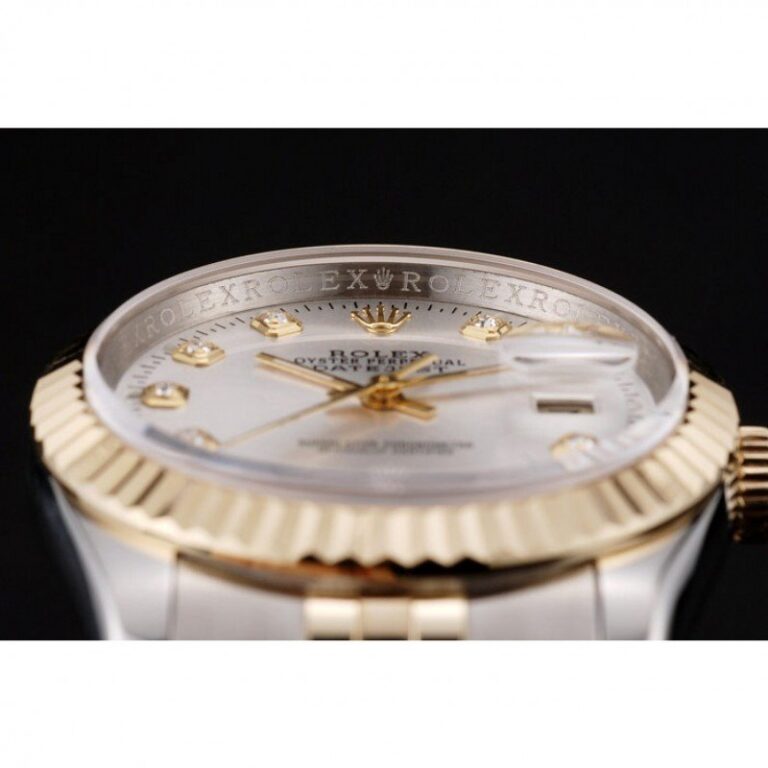 Superclone Rolex Datejust White Dial SRL10 Alternate Angle