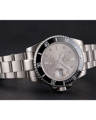 Superclone Rolex Submariner Silver Dial PR16233S Close-Up Focus