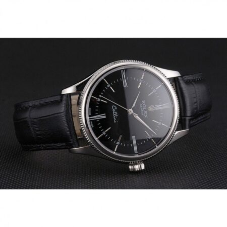 Superclone Rolex Cellini 38mm Black Dial REP016804 5