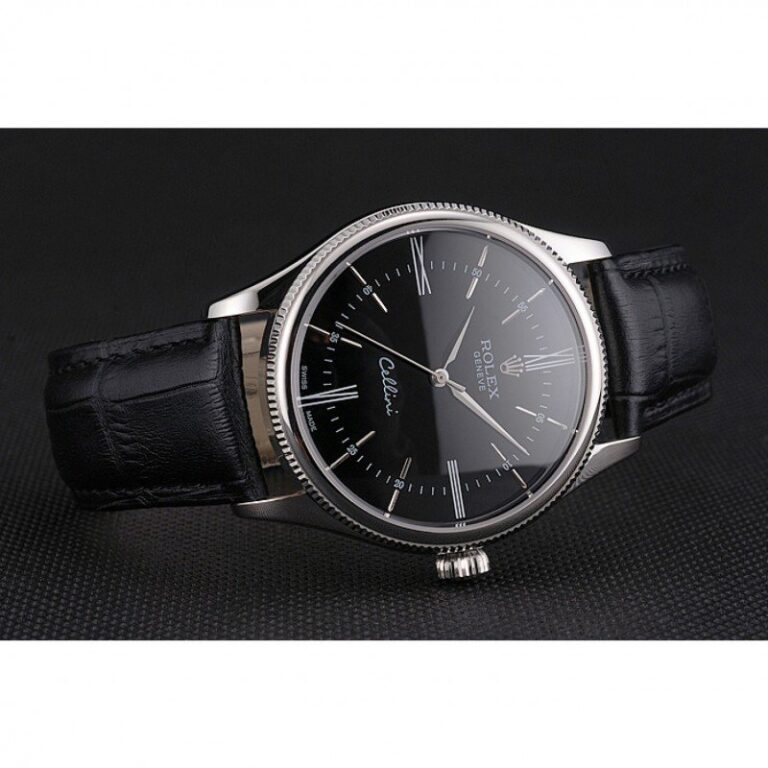 Superclone Rolex Cellini Black Dial REP016804 Design Element