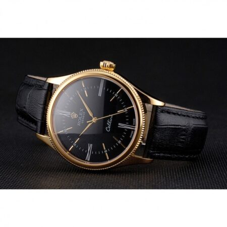 Superclone Rolex Cellini 38mm Black Dial REP016814 4