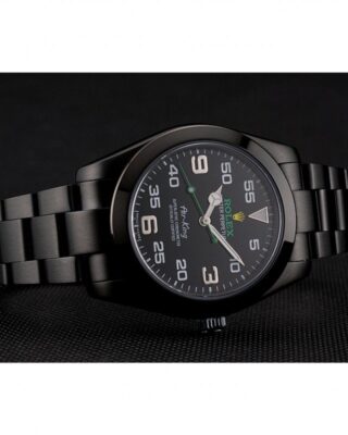Replica Rolex Air-King Black Dial 1454019 Angle Detail