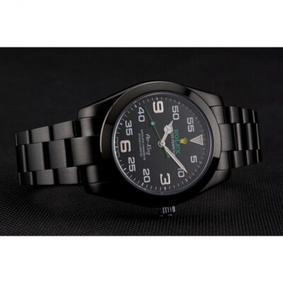 Replica Rolex Air-King Black Dial 1454019 Angle Detail