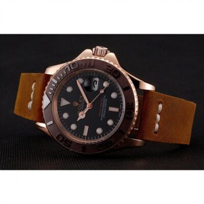 Replica Rolex Yacht-Master Black Dial 1453860 Close-Up Focus