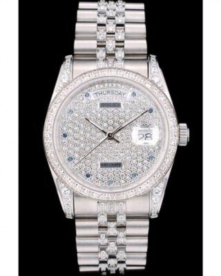 Rolex Day-Date 36mm Diamond Dial 41985 2