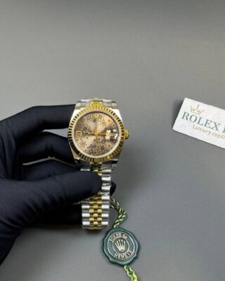Replica Rolex Datejust Floral Dial 116233 Close-Up Focus