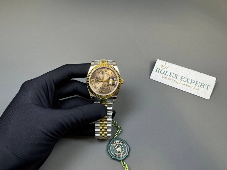 Replica Rolex Datejust Floral Dial 116233 Close-Up Focus