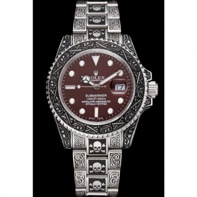 Replica Rolex Submariner Brown Dial 1454078 Perspective View