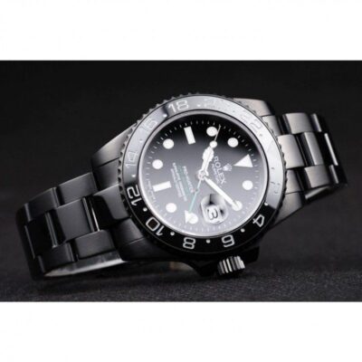 Superclone Rolex GMT-Master II Black Dial REP016828 Close-Up Focus