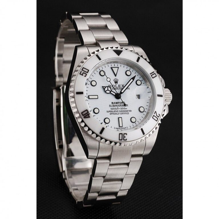 Replica Rolex Submariner White Dial 1453863 Perspective View