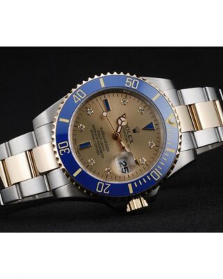 Replica Rolex Submariner Gold Dial rl55 Close-Up Focus