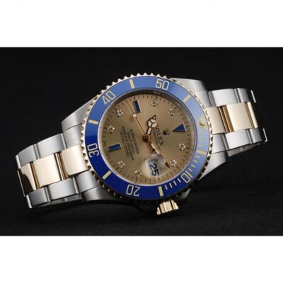 Replica Rolex Submariner Gold Dial rl55 Close-Up Focus