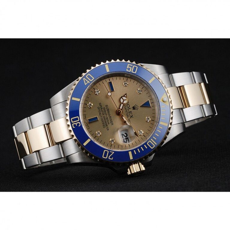 Replica Rolex Submariner Gold Dial rl55 Close-Up Focus