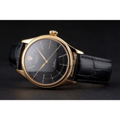Superclone Rolex Cellini Black Dial REP016803 Design Element