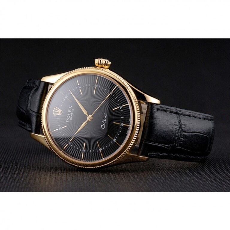 Superclone Rolex Cellini Black Dial REP016803 Design Element