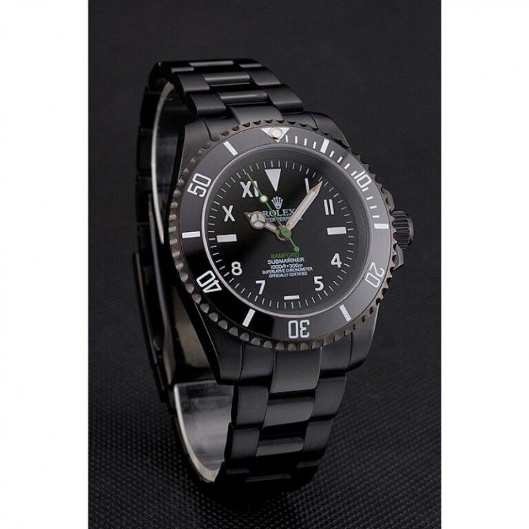 Replica Rolex Submariner Black Dial PR16233BBL Angle Detail