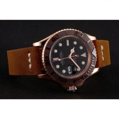 Replica Rolex Yacht-Master Black Dial 1453860 Angle Detail