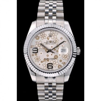 Superclone Rolex Datejust Silver Dial 42001 Perspective View