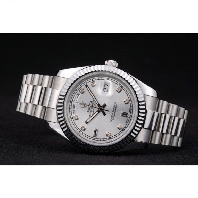 Superclone Rolex Day-Date Silver Dial 41995 Design Element