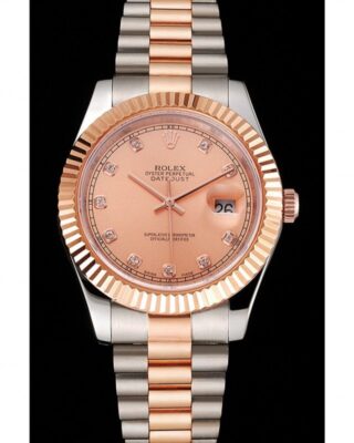 Superclone Rolex Datejust 41mm Rose-Gold Dial REP016816 2