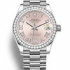 Rolex Datejust 31mm Pink set with diamonds Dial 278384RBR