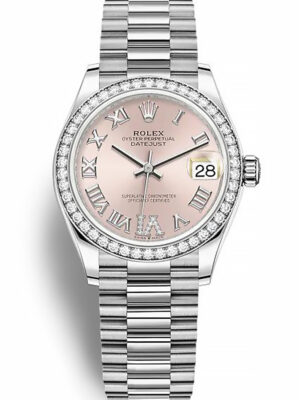 Replica Rolex Datejust Pink set with diamonds Dial 278384RBR