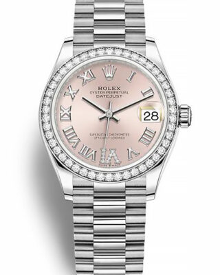 Rolex Datejust 31mm Pink set with diamonds Dial 278384RBR