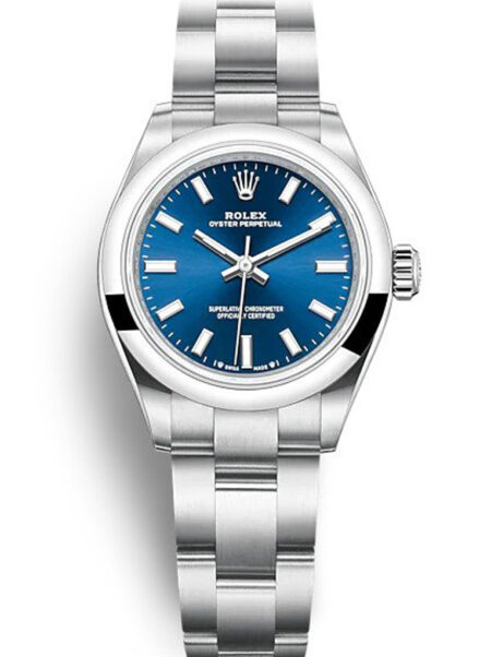 Fake Rolex Oyster Perpetual Lady 28mm Blue Dial 276200