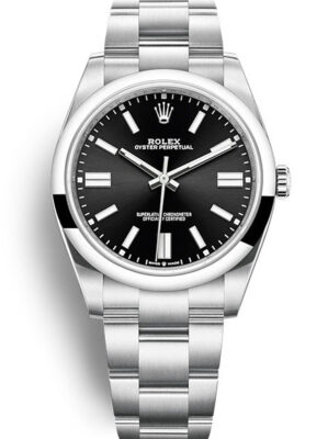 Replica Rolex Oyster Perpetual Lady Black Dial 124200