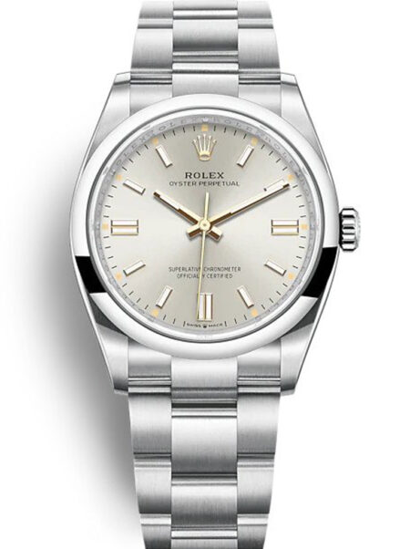 Fake Rolex Oyster Perpetual Lady 36mm Silver Dial 126000
