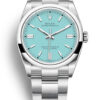 Rolex Oyster Perpetual Lady 36mm Turquoise Blue Dial 126000