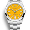 Rolex Oyster Perpetual Lady 41mm Yellow Dial 124300