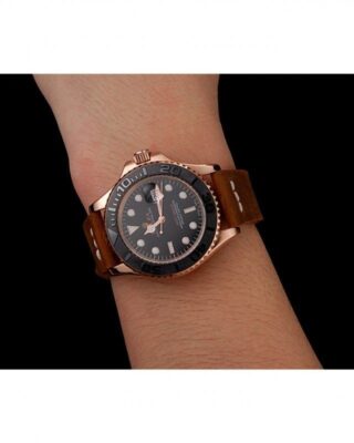 Replica Rolex Yacht-Master Black Dial 1453861 Alternate Angle