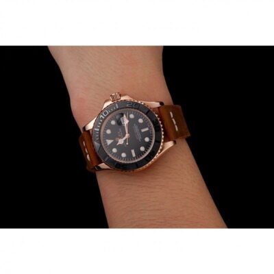 Replica Rolex Yacht-Master Black Dial 1453861 Alternate Angle