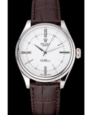 Replica Rolex Cellini White Dial 622839 Angle Detail