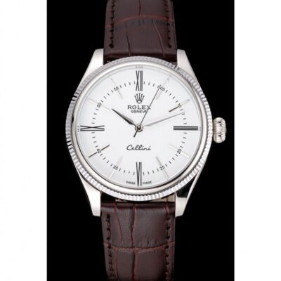 Replica Rolex Cellini White Dial 622839 Angle Detail