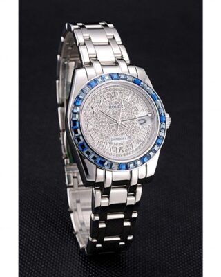 Replica Rolex Datejust Diamond Dial 622834 Angle Detail