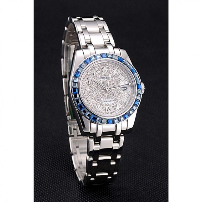 Replica Rolex Datejust Diamond Dial 622834 Angle Detail