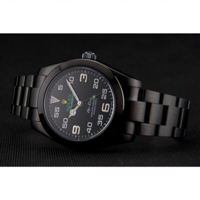 Replica Rolex Air-King Black Dial 1454019 Close-Up Focus